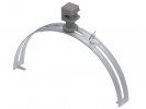 Ostec МД-070-ГЦ Держатель пластиковый на круглый конёк, гор. цинк