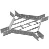 Ostec ХЛЛКР-600х110-2,0-СЦ Крестообразный разветвитель для лестничного лотка ЛКР 600х110