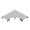 Ostec КУГП90-600-1,2-R100-СЦ Крышка к углу горизонтальному 90 град. к лотку ПЛК 600