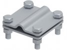 Ostec МС-016-ГЦ Соединитель 65х65 пруток-полоса, гор. цинк