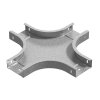 Ostec ХРП-400х110-1,5-R100-СЦ Разветвитель крестообразный горизонтальный к лотку ПЛК 400х110