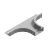 Ostec ОПЛК-150х85-1,5-R100-СЦ Ответвитель горизонтальный к лотку ПЛК 150х85