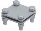 Ostec МС-151-ГЦ Соединитель плоского проводника до 30 мм две пластины, гор. цинк