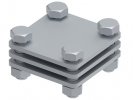 Ostec МС-161-ГЦ Соединитель плоского проводника до 30 мм три пластины, гор. цинк