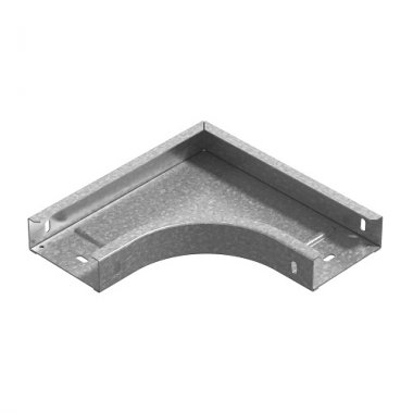 Фотография товара 'Ostec УГП90-300х85-1,5-R100-СЦ Угол горизонтальный 90 град. к лотку ПЛК 300х85'