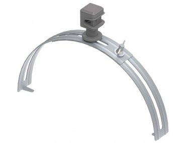 Фотография товара 'Ostec МД-070-ГЦ Держатель пластиковый на круглый конёк, гор. цинк'