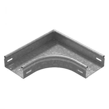 Фотография товара 'Ostec УПТРП90-500х100-1,5-R100-СЦ Угол плоский плавный универсальный 90 град. к лотку 500х100'