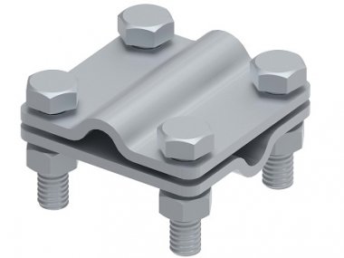 Фотография товара 'Ostec МС-011-ГЦ Соединитель 55х55 пруток-пруток, гор. цинк'