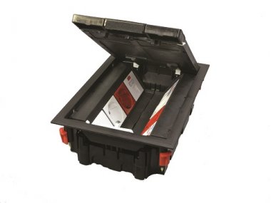 Фотография товара 'Ostec LUK/8-П Напольный лючок на 8 постов (45х45 мм), пластиковый'