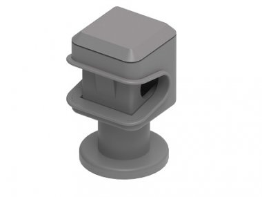 Фотография товара 'Ostec МД-104-П Держатель пластиковый для круглых проводников 8 мм, М8'