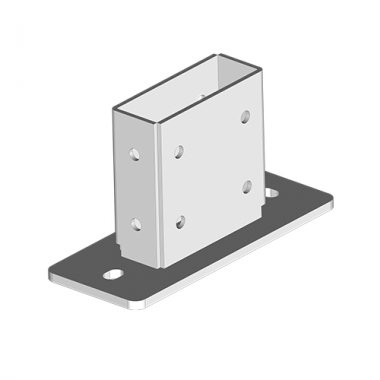 Фотография товара 'Ostec ОП-41х124-4,0-ЭЦ Опора для СТРАТ профиля 41х124, толщ. 4,0 (пятка - 8,0мм)'