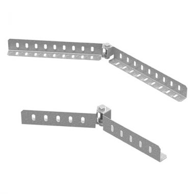 Фотография товара 'Ostec СЛУШГ-80-1,2-СЦ Соединитель шарнирный горизонтальный для лотков НЛО высотой 80 мм'