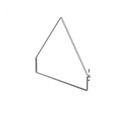 Фотография товара 'Ostec ХДКУ-500х100-1,0-СЦ Хомут двускатной крышки лотка универсальный 500х100'