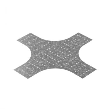 Фотография товара 'Ostec ДВХЛНЛО-400-1,0-R600-СЦ Донная вставка для крестообразного разветвителя для лотков НЛО 400 мм'