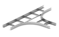 Фотография товара 'Ostec ТЛНЛО-400х100-1,5-R330-СЦ Тройник для лестничного лотка НЛО 400х100х3000'