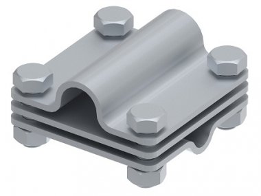 Фотография товара 'Ostec МС-111-ГЦ Соединитель крестообразный стержень/пруток/полоса, гор. цинк'