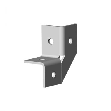 Фотография товара 'Ostec УС-3D4-4,0-ЭЦ Угол 3D, 4 отверстия, толщ. 4,0 мм'