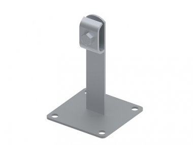 Фотография товара 'Ostec МД-022-ГЦ Держатель круглого проводника на пластине, гор. цинк'