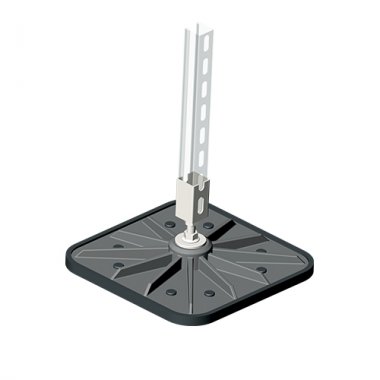 Фотография товара 'Ostec ОПКЛ-В-345х345-А Опора размером 345х345 мм с вертикальным креплением профиля'