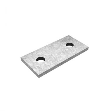 Фотография товара 'Ostec ПЛ-2-5,0-ЭЦ Пластина 2 отверстия для СТРАТ профиля'