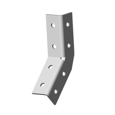 Фотография товара 'Ostec УС135-3D8-4,0-ЭЦ Угол 3D 135 град., 8 отверстий, толщ. 4,0 мм'