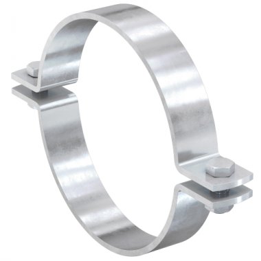 Фотография товара 'Ostec ХНО-308-325-ЭЦ Хомут для неподвижной опоры без изоляции 12" (308-325), 40х4,0 мм'