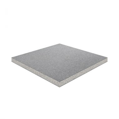 Фотография товара 'Ostec ФМ-600х600х38 Панель фальшпола металлическая без перфорации, толщиной 38 мм'