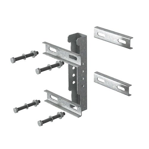 Фотография товара 'Ostec КСОО(КПН)-2,0-СЦ Крепление стойки консоли подвеса к опорам ограждения, толщ. 2,0 мм'