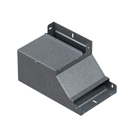 Фотография товара 'Ostec ПВП-400х80-1,0-СЦ Поворот вертикальный вверх правый к лотку 400х80'