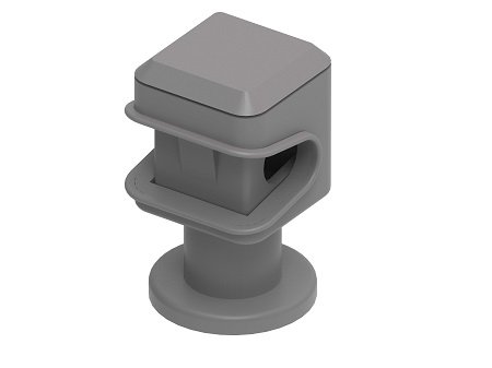 Фотография товара 'Ostec МД-102-П Держатель пластиковый для круглых проводников 8 мм, М6'