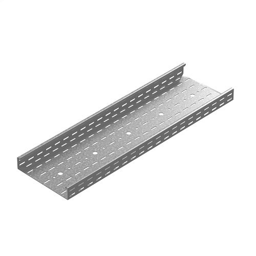 Фотография товара 'Ostec ПЛКП-400х60х3000-2,0-СЦ Промышленный лоток кабельный перфорированный 400х60х3000'