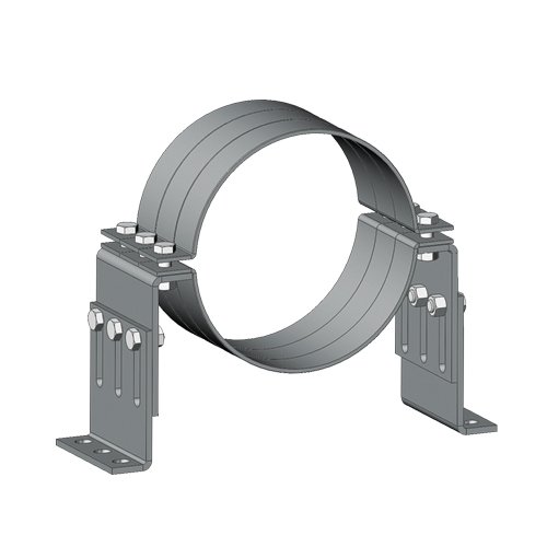 Фотография товара 'Ostec ОПНГ-6,0-ЭЦ Опора неподвижная Г-образная, толщ. 6,0 мм, гальван. цинк'