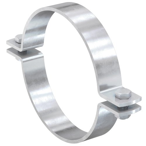 Фотография товара 'Ostec ХНО-490-525-ЭЦ Хомут для неподвижной опоры без изоляции 20" (490-525), 40х4,0 мм'