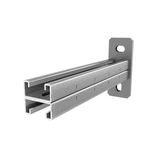 Фотография товара 'Ostec КСД-41х21х500-2,5-ЭЦ Консоль СТРАТ двойная 41х21, база 500, толщ. 2,5 мм'