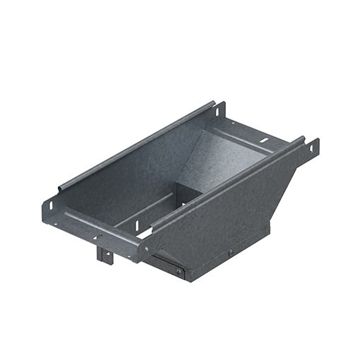 Фотография товара 'Ostec ОТВБ-150х80-1,0-СЦ Ответвитель Т-образный вертикальный боковой к лотку 150х80'