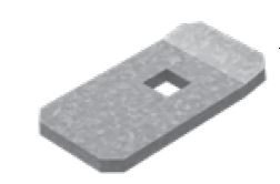 Фотография товара 'Ostec ПЛКР-4,0-ЭЦ Прижим лестничного лотка ЛКР, толщ. 4,0 мм, гальван. цинк'