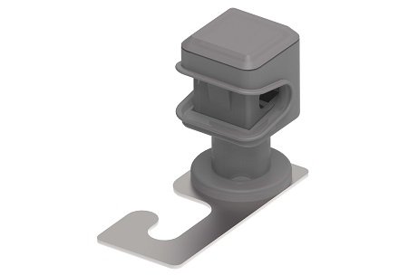 Фотография товара 'Ostec МД-042-П Держатель скоба на кровлю, пластик'