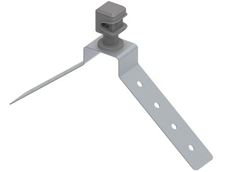 Фотография товара 'Ostec МД-060-ГЦ Держатель пластиковый на угловой конёк, гор. цинк'