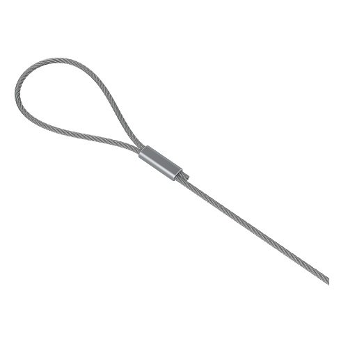 Фотография товара 'Ostec ТРП-10-2,0-СЦ Трос оцинкованный с петлей и замком 10 м, толщ. 2,0 мм'