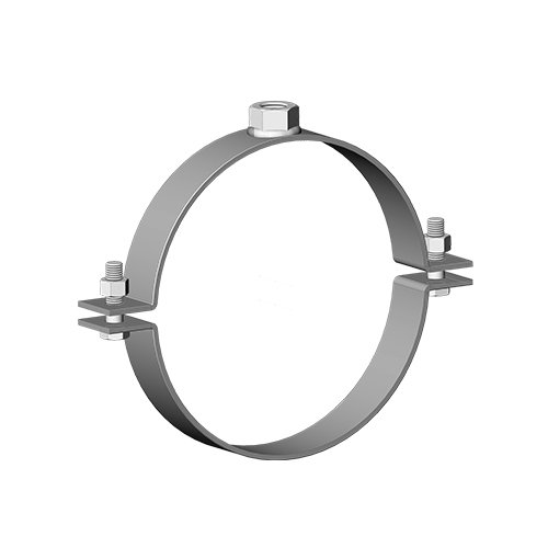 Фотография товара 'Ostec ХНО-340-356-М20-ЭЦ Хомут для неподвижной опоры без изоляции 14" (340-356), 40х4,0 мм'