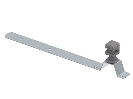 Фотография товара 'Ostec МД-038-ГЦ Держатель пластиковый круглого проводника под черепицу, гор. цинк'