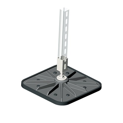 Фотография товара 'Ostec ОПКЛ-В-345х345-А Опора размером 345х345 мм с вертикальным креплением профиля'