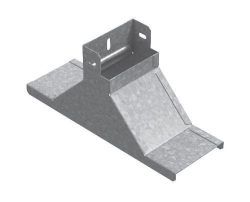 Фотография товара 'Ostec КОВ-150х50-1,0-СЦ Крышка-ответвитель вертикальный к лотку 150х50, толщ. 1,0 мм'