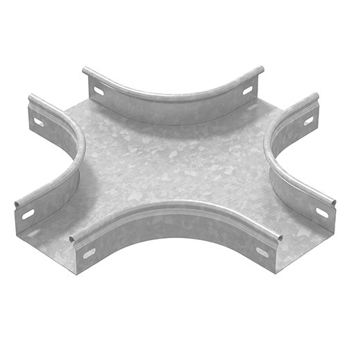 Фотография товара 'Ostec ХТП-150х50-0,7-R100-СЦ Разветвитель крестообразный плавный к лотку 150х50'